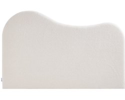 Vente-unique Hoofdeinde 180 cm - Bouclé stof - Wit - VORIOTA