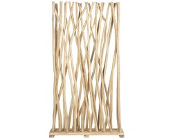 Vente-unique Kamerscherm van teakhout - B100 x D25 x H180 cm - Naturel - GAYANA