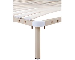 Vente-unique Lattenbodem - Zelf te monteren 140 x 190 cm - 2 x 19 latten - Met poten - Beige - KALISTA van YSMÉE