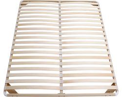 Vente-unique Lattenbodem - Zelf te monteren 140 x 190 cm - 2 x 19 latten - Zonder poten - Beige - KALISTA van YSMÉE