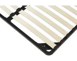 Vente-unique Lattenbodem - Zelf te monteren 140 x 200 cm - 2 x 19 latten - Met poten - Zwart - KALISTA van YSMÉE