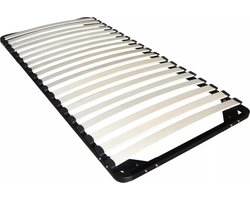 Vente-unique Lattenbodem -Zelf te monteren 90 x 200 cm - 19 latten - Zonder poten - Zwart - KALISTA van YSMÉE