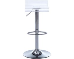 Vente-unique Lot de 2 tabourets de bar OLIVER - Acrylique - Transparent L 45 cm x H 84 cm x D 45 cm