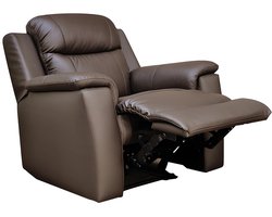 Vente-unique Relaxfauteuil EVASION van leer - bruin