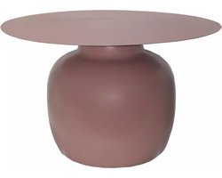 Vente-unique Salontafel van metaal - Taupe - NALITA