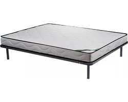 Vente-unique Set 140 x 190 cm lattenbodem + matras van schuim en tijk van bamboe - KANANI van NATUREA