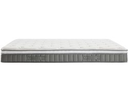 Vente-unique Set 180 x 200 cm licht natuurlijke kofferbed + pocketverenmatras met traagschuim topmatras dikte 21cm - VITOGO van YSMÉE