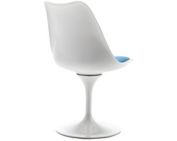 Vente-unique Set van 2 stoelen - Polypropyleen en metaal - Blauw en wit - XAFY