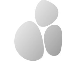 Vente-unique Set van 3 organische wandspiegels - 3 maten - SANIJI