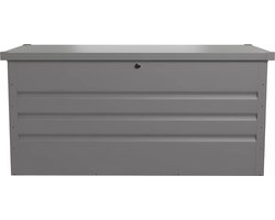Vente-unique Tuinkist in gegalvaniseerd staal TOMASO - 400L L 132 cm x H 62 cm x D 61 cm
