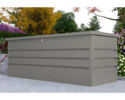 Vente-unique Tuinkist in gegalvaniseerd staal TOMASO - 582L L 165 cm x H 62 cm x D 68 cm