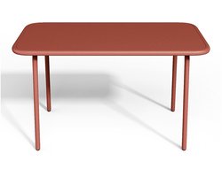 Vente-unique Tuintafel voor kinderen van metaal - Terracotta - POPAYAN