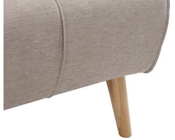 Vente-unique Uitklapbare fauteuil 110 cm in taupe stof CHILA