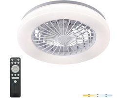 VENTELUX LED plafondlamp met ventilator 24W + 15W 3CCT wit | Geen fitting | Warm Wit-Koel Wit-Daglicht | 24 + 15 watt | 20.000 Branduren