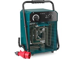 Ventilatorkachel - Bouwverwarming - Ruimtes Verwarmen - Spatwaterdicht IP24 - Tot 50 m2 - Groen