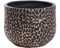 VENTINA - Bloempot - Zwart - MgO