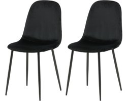 Venture-Home-Eetkamerstoelen-2-st-Polar-fluweel-zwart