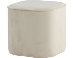 Venture-Home-Poef-Piff-44x44x41-cm-fluweel-wit