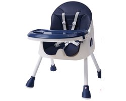 Venzor - Opvouwbare Babystoel – Verstelbaar – Blauw - 5‑Punts Gordel – 6 mnd tot 6 jaar – 80 kg Draagkracht