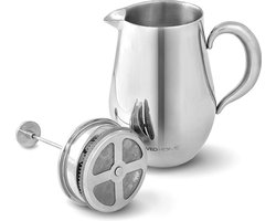 VeoHome RVS Franse Pers - 1 Liter - Duurzaam, Dubbelwandig & Eco-vriendelijk voor Perfecte Koffie