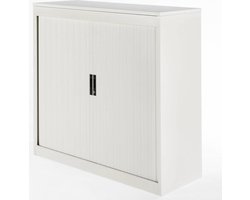 VEPA - Archiefkast met slot - 123x120x45 cm - 2 legplanken - Wit