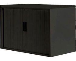 VEPA - Archiefkast met slot - 75x120x45 cm - 1 legplank - Zwart