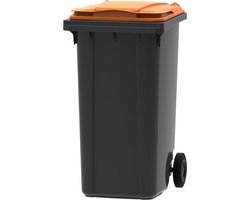Vepa Bins Mini-container grijs oranje 240 liter (VB240000GO)