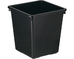 Vepa Bins - Papierbak kunststof vierkant s 21liter zwart | 4 stuks
