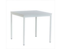 Vera Kantinetafel 80 x 80 x 75 Computertafel Bureau Tafel Metaal Grijs kantine