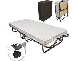 Veraflex Vouwbed - 90 x 200 cm - Eenpersoons - Opklapbed incl. matras en hoes