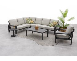 Verano/Atlanta loungeset + loungestoel (6-delig) - Royal Grey
