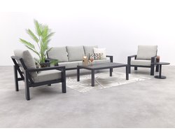 Verano/Atlanta stoel-bank loungeset (4-delig) - Royal Grey/Antraciet