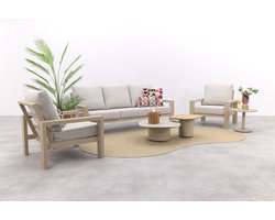 Verano/Demi stoel-bank loungeset (5-delig) - Latte
