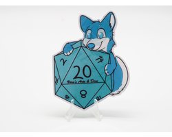 Vera's Arts & Dice Logo Sticker | Schattige Stickers - Handgemaakte Stickers - Journaling - Bullet Journal - Scrapbooking - Leuke Stickers - Laptop Sticker - Telefoon Sticker | Vera's Arts & Dice
