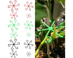 Verbeter je tuin met een set plantsteunen in zwart - groen - rood - 4 maten per set voor al je groenvoorzieningen en tuinaanleg behoeften