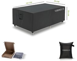 Verdelux Tafelhoes Tuintafel 191x81x80 cm Zwart
