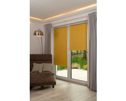 Verduisterend Klemmfix Rolgordijn Geel Zonder Boren Installeren