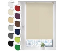 Verduisterend RoLGordijn 70 cm x 130 cm - Klemfix Zonder Boren - Opaque en Makkelijk te Bevestigen