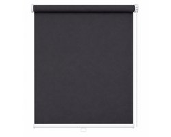 Verduisterend Rolgordijn Donkergrijs 80 x 160 cm – Madecostore Mini Roll Night – Zonder Boren – Inkortbaar