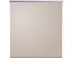 Verduisterend Rolgordijn Klemfix Zonder Boren 160 x 230 cm Beige