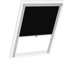 Verduisterend Rolgordijn - Raambekleding Jaloezie - Donkere Kamer Creëren - Eenvoudige Installatie - 123 cm Lengte - Zwart