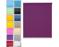 Verduisterend Rolgordijn - Verduisteringsrolgordijn Inkijkbescherming - Kamerdonker Maken - Thermische Isolatie - 35 x 50 cm - Purper