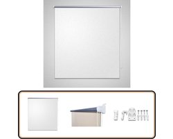 Verduisterend Rolgordijn Wit 140x175 cm - Stijlvol & Praktisch Rolgordijnen - Verduisterend Gordijn - Slaapkamerrgordijn - Zonwering - Lichtdicht