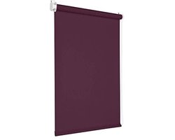 Verduisterend Rolgordijn zonder Boren 130 x 160 cm Lila Aubergine