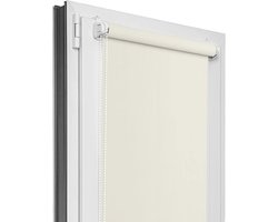 Verduisterend Rolgordijn Zonder Boren Klemmfix Ecru 145x120 cm Snelle Montage
