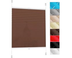 Verduisterende Geplooide Jaloezieën 65 x 140 cm met Klembevestiging – Ideaal voor Ramen en Deuren