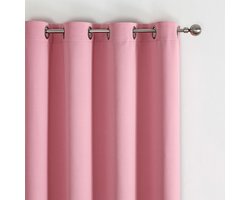 Verduisterende Gordijnen , 2 stuks, Moderne Gordijnen Warmte-isolerend voor Woonkamer, Slaapkamer - roze - 132x183
