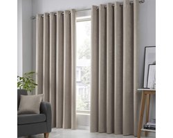 Verduisterende Gordijnen - Raamdecoratie Panelen - Licht Regelen - Drievoudig Geweven Stof - 117 x 228 cm - Natuurlijk Beige