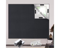 Verduisteringsgordijn 200x145 cm - Draagbaar Rolgordijn met Klittenband en Zachte Liniaal