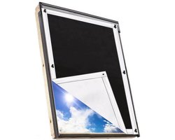 Verduisteringsgordijn zonwering voor dakraam - rolgordijn hittebescherming - 57 x 100 cm - Velux en Roto ramen zonwering zuignap